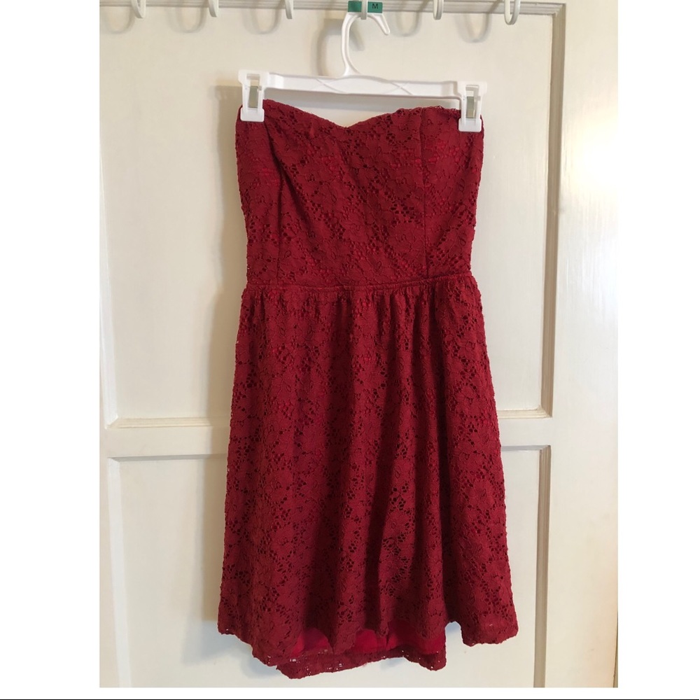 Windsor Red Strapless Dress